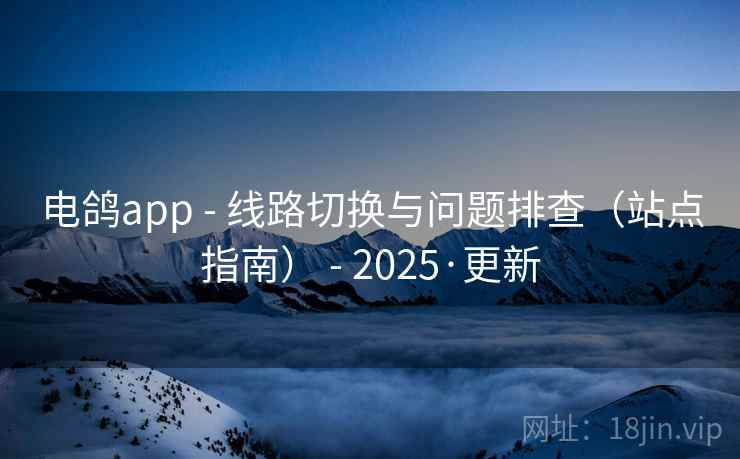 电鸽app - 线路切换与问题排查（站点指南） - 2025·更新