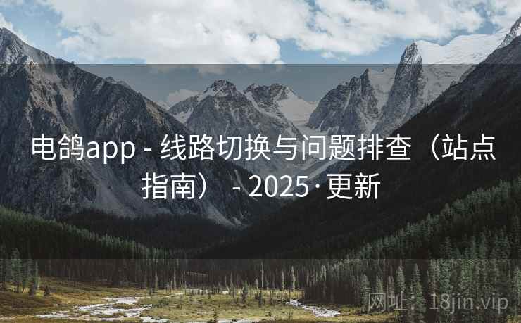 电鸽app - 线路切换与问题排查(站点指南) - 2025·更新 电鸽app - 线路切换与问题排查(站点指南) - 2025·更新
